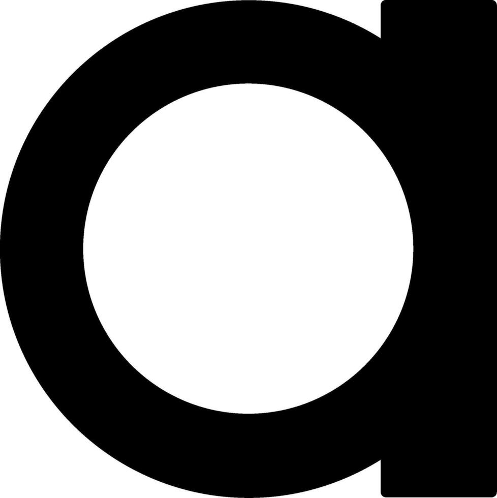 Small a Icon vector