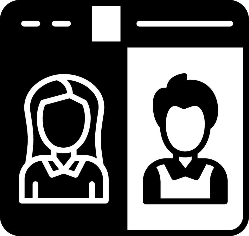 Conference Glyph Icon vector