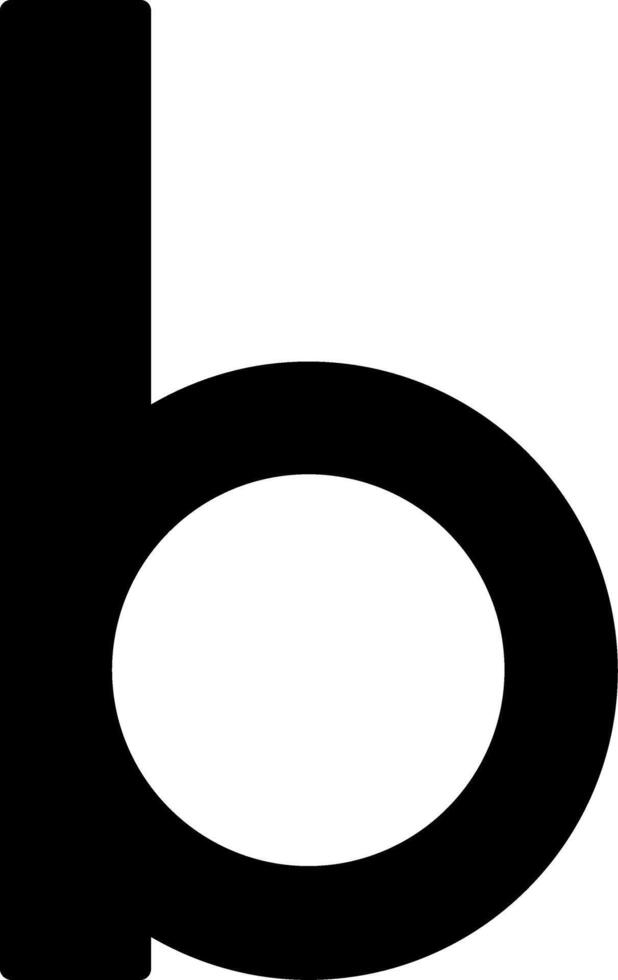 Small b Icon vector