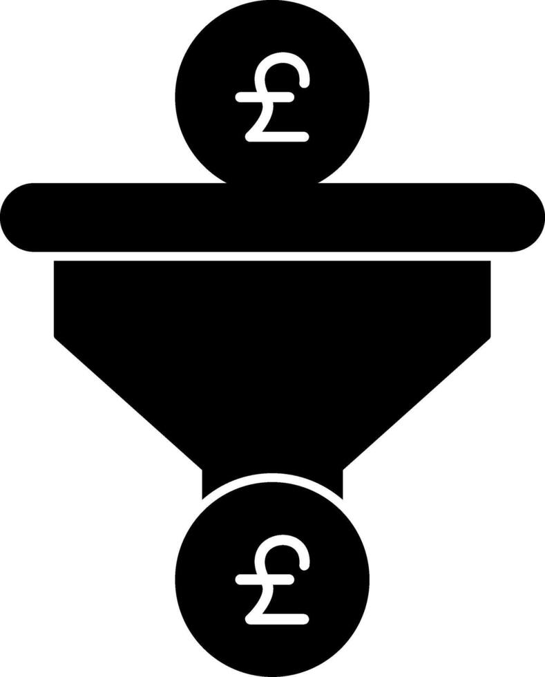 Sales PipeGlyph Glyph Icon vector