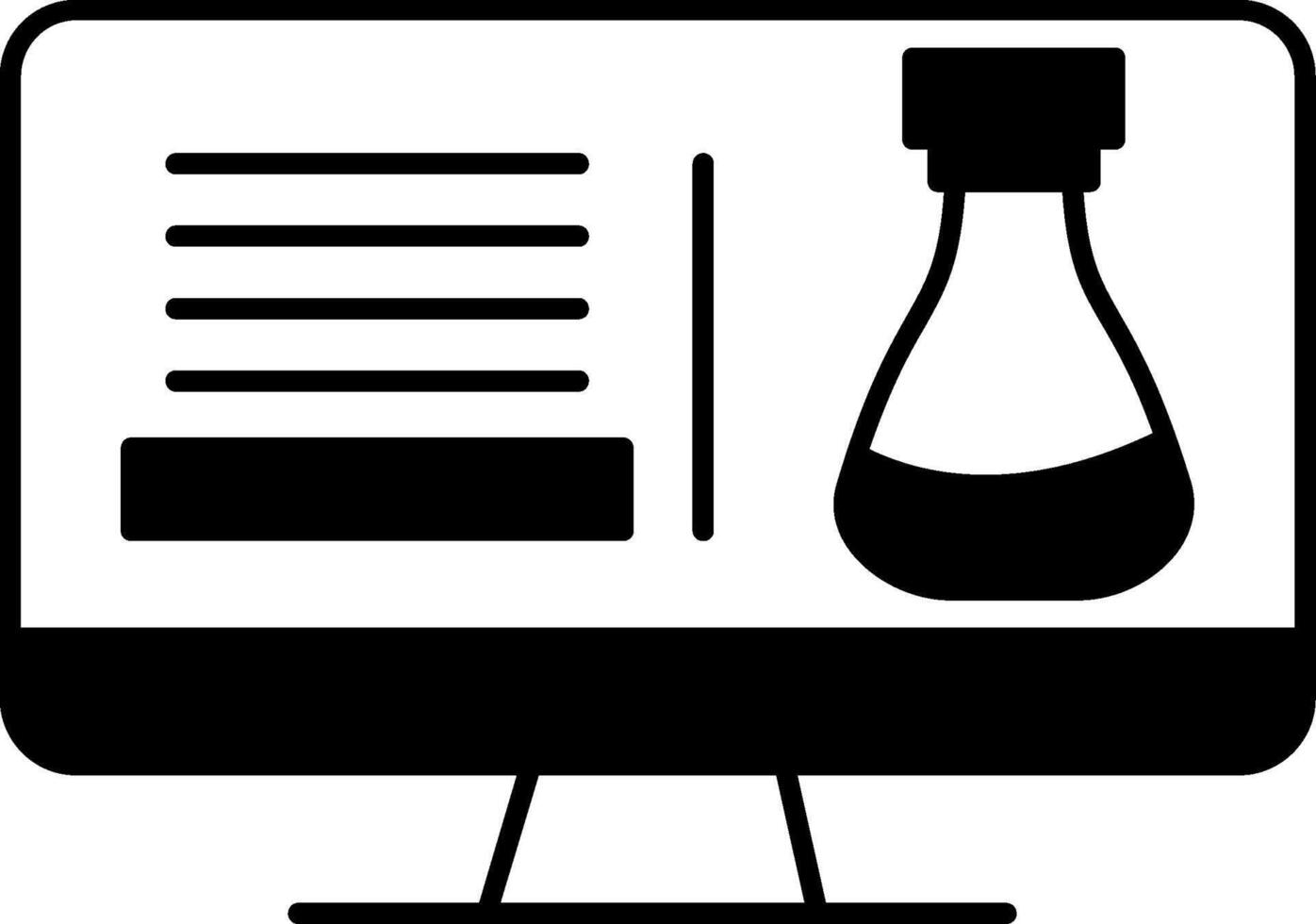 Science Class Glyph Icon vector