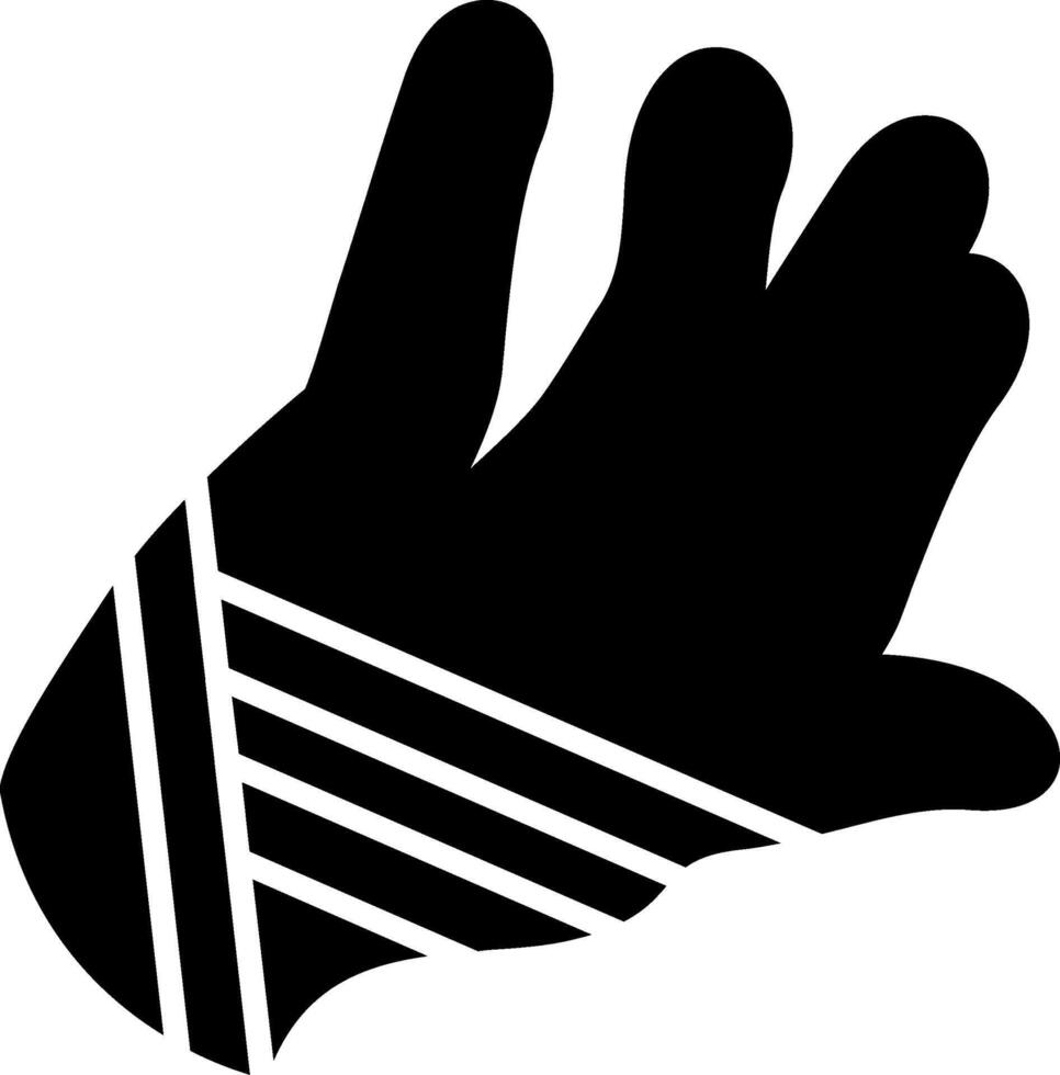 Hand Injury Glyph Icon vector