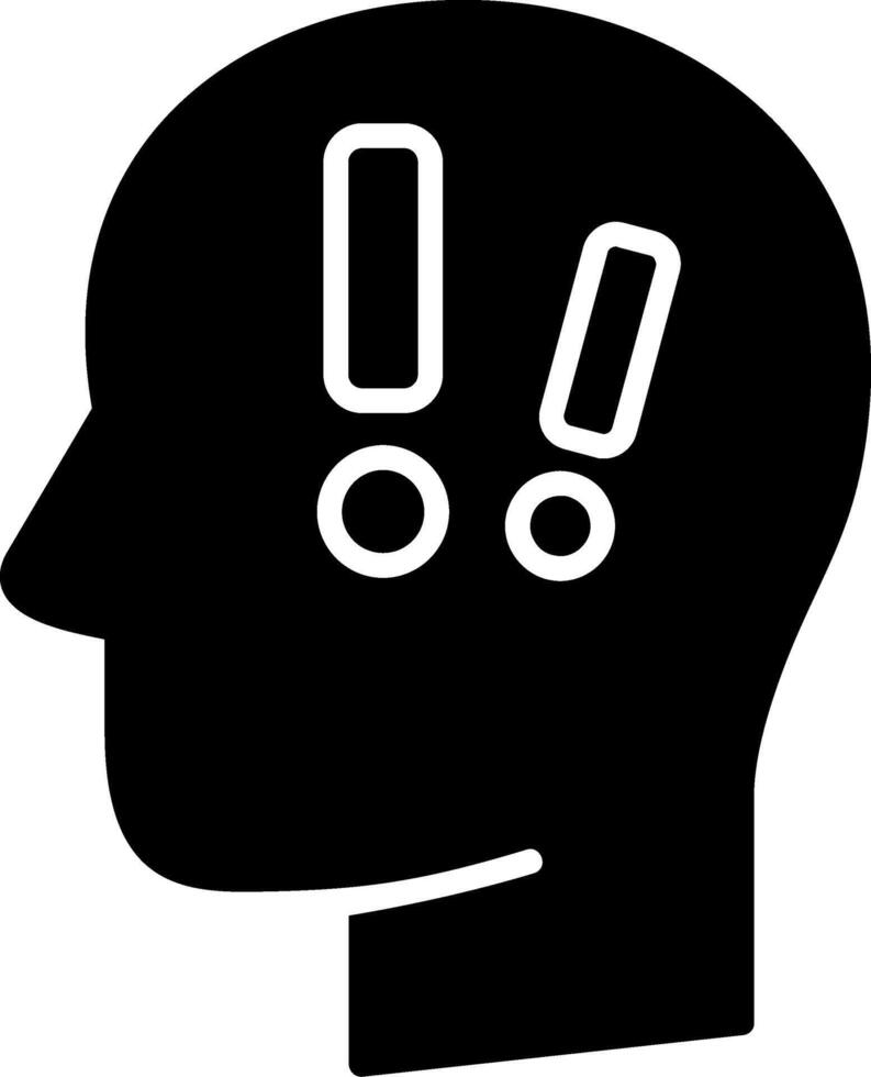 Distress Glyph Icon vector