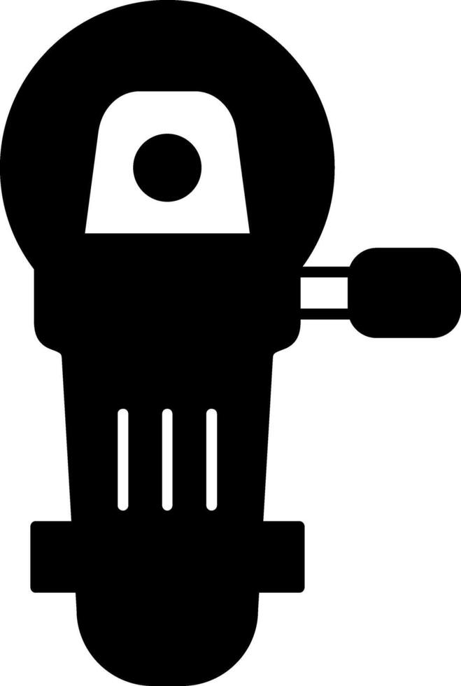 Angle Grinder Glyph Icon vector