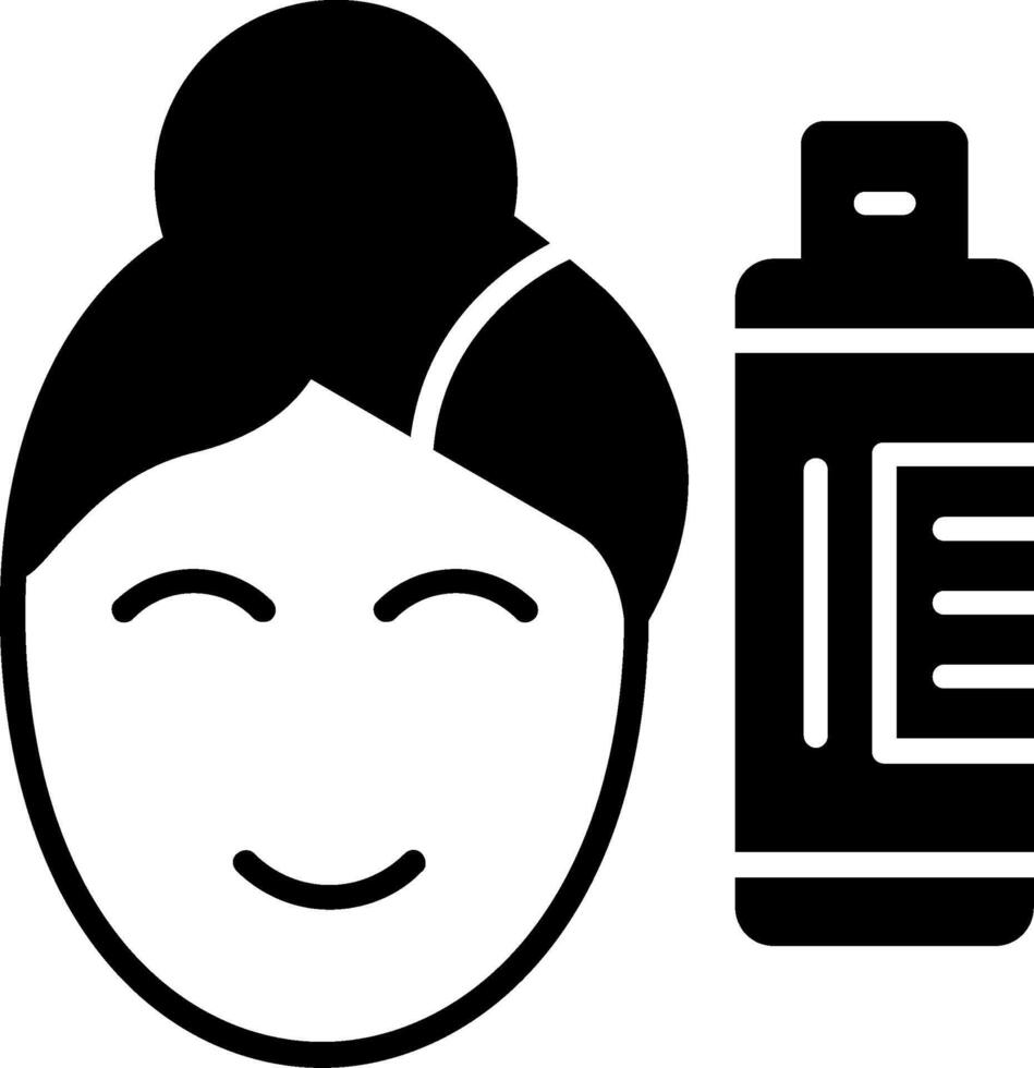 Skin Care Glyph Icon vector
