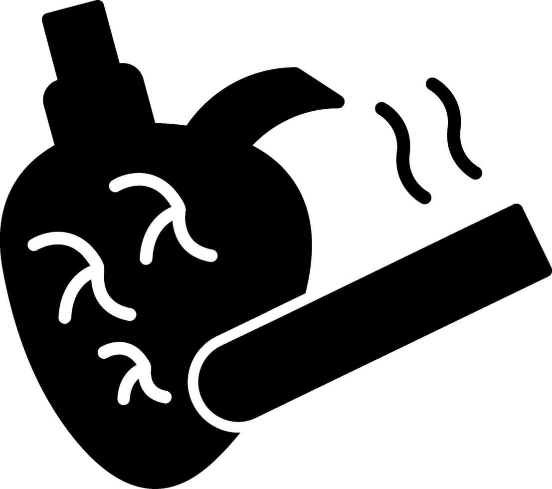 Smoking Glyph Icon vector