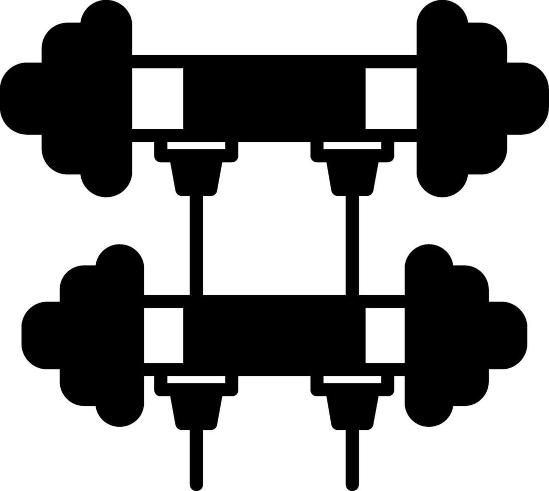 Gym Glyph Icon vector