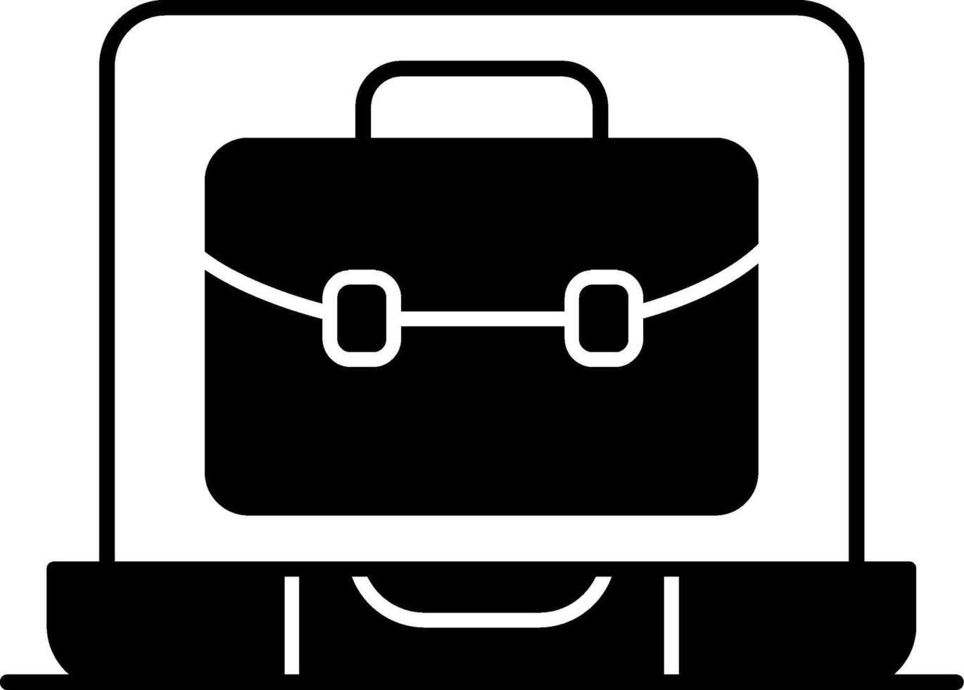 OnGlyph Portfolio Glyph Icon vector