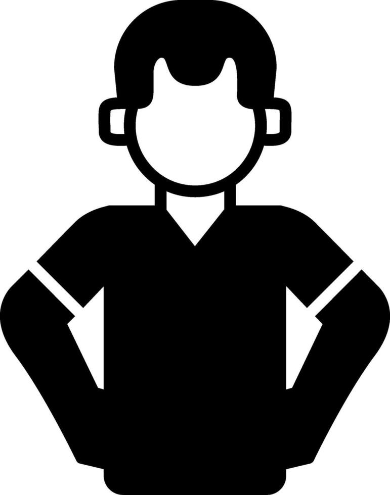 Hip Glyph Icon vector