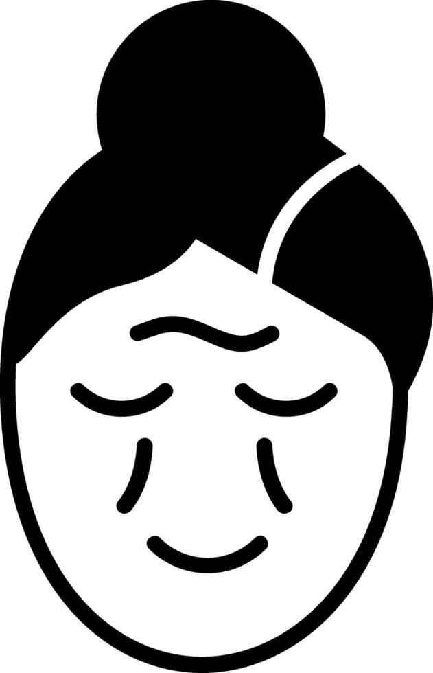 Wrinkle Glyph Icon vector