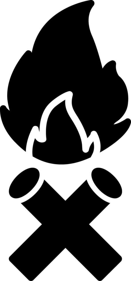 Fire Glyph Icon vector