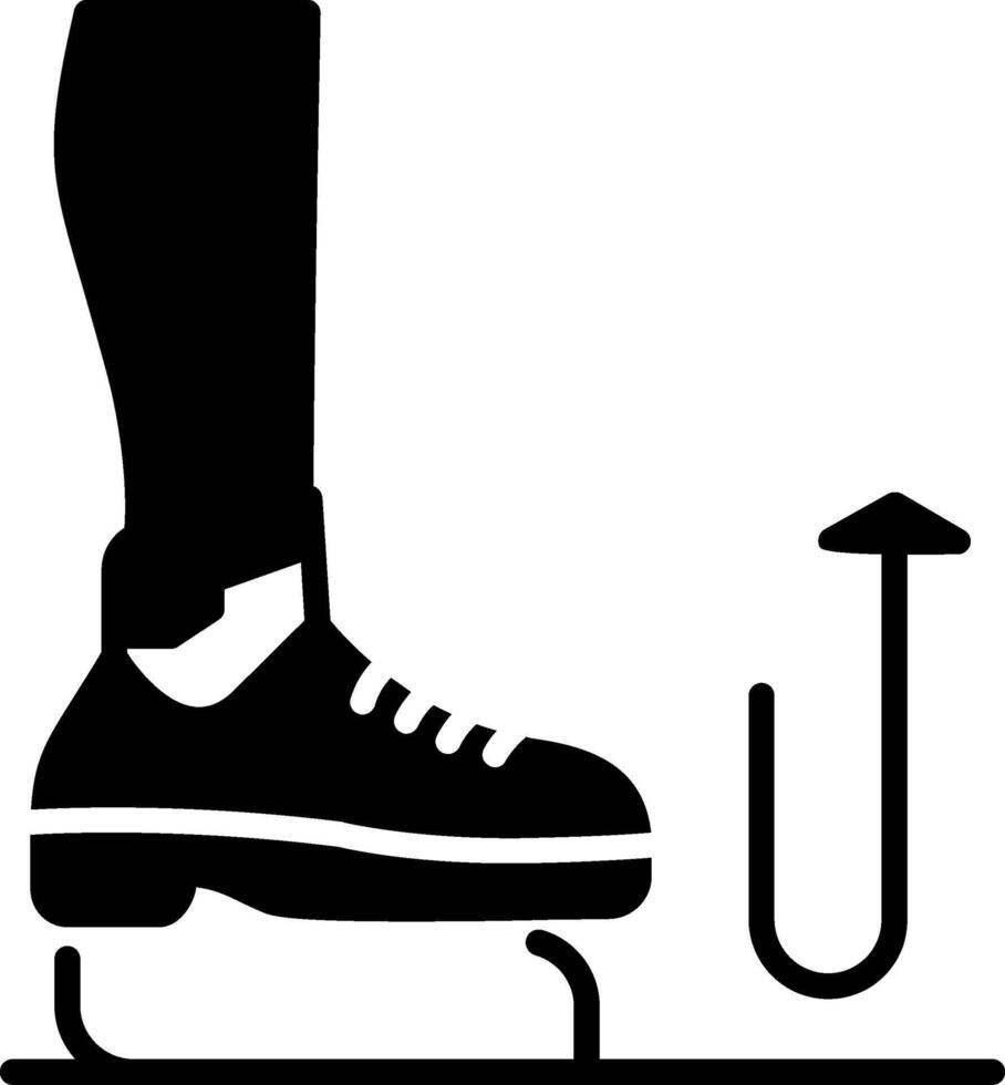 Stomp Glyph Icon vector