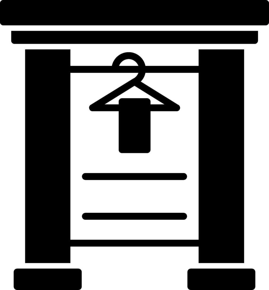 Changing Room Glyph Icon vector