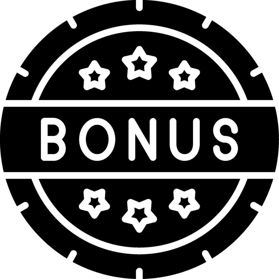 Bonus Glyph Icon vector