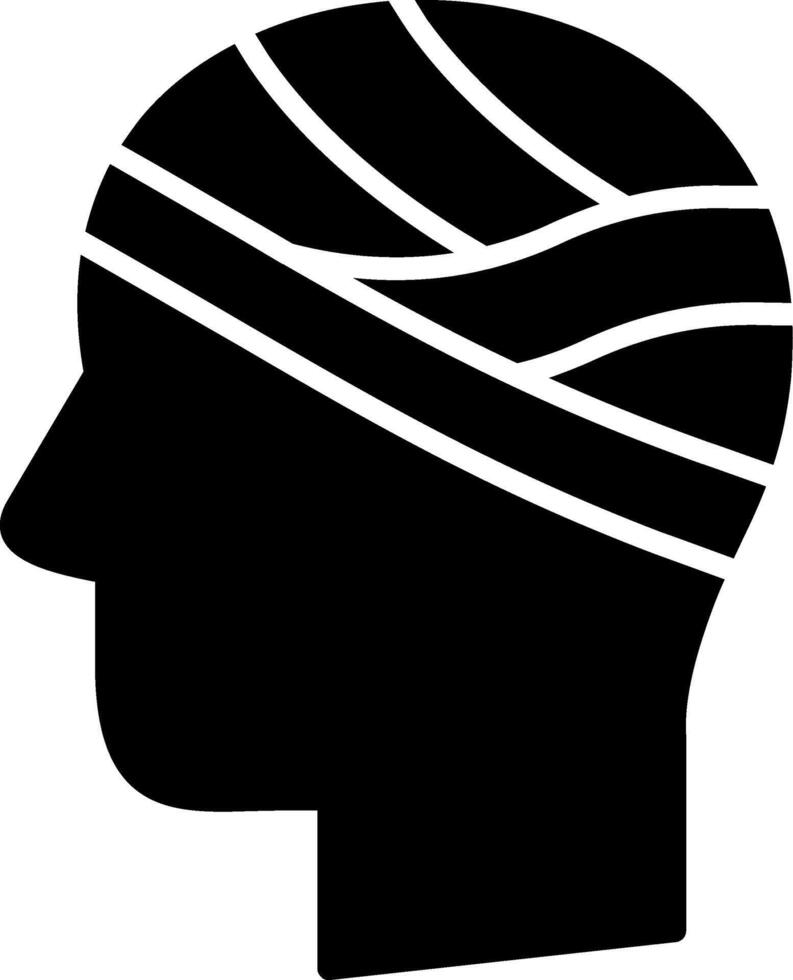 Head Glyph Icon vector