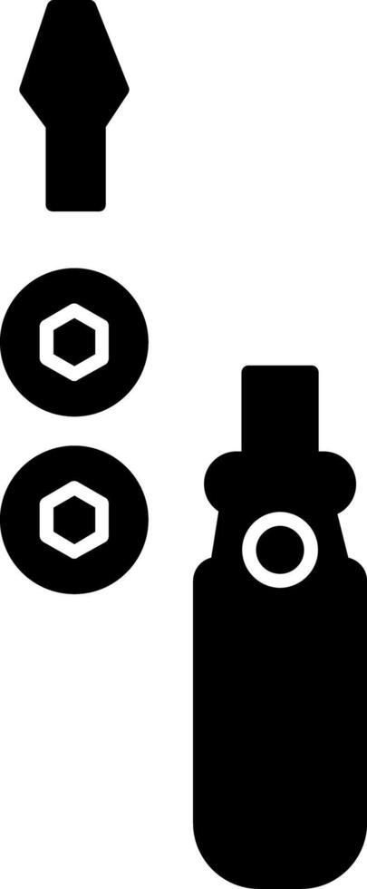 Screwdriver Glyph Icon vector