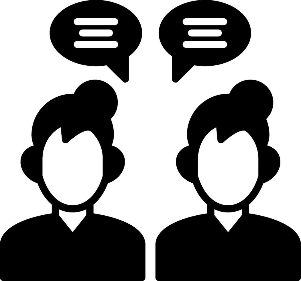 In Person Glyph Icon vector