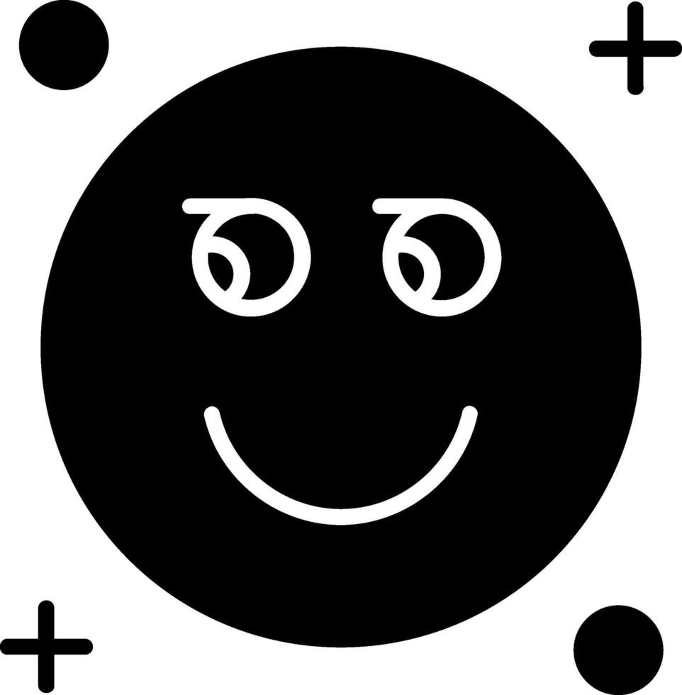 Suspicious Glyph Icon vector