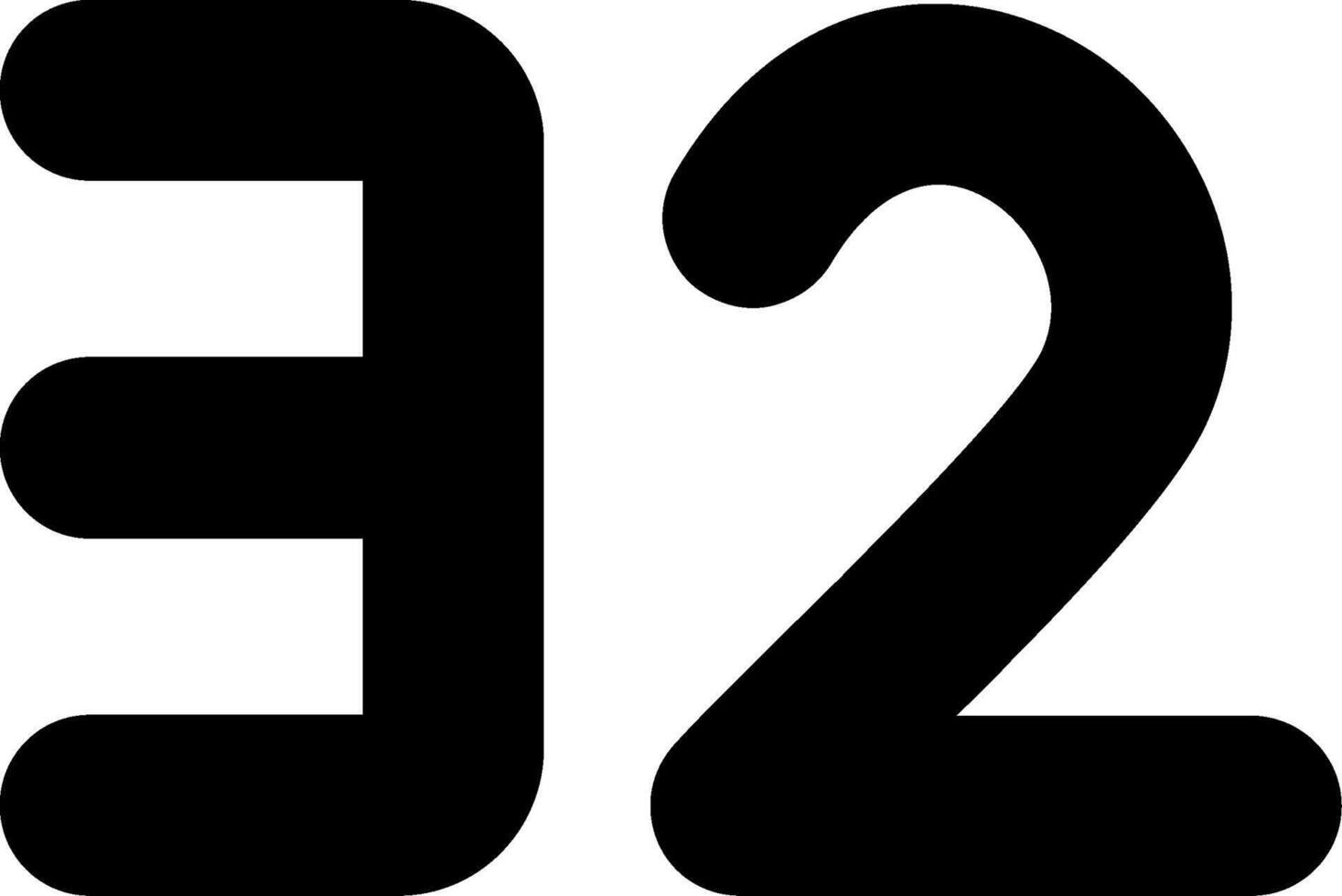 Thirty two Glyph Icon vector