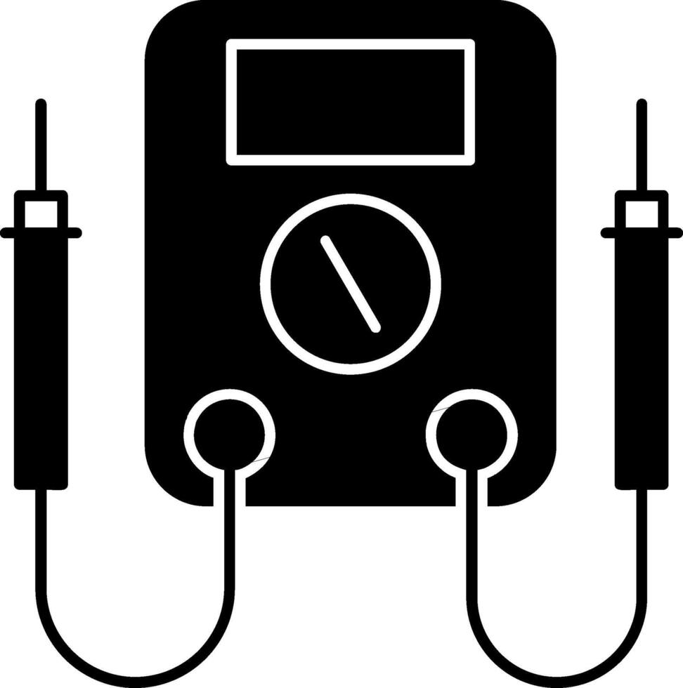 Multimeter Glyph Icon vector