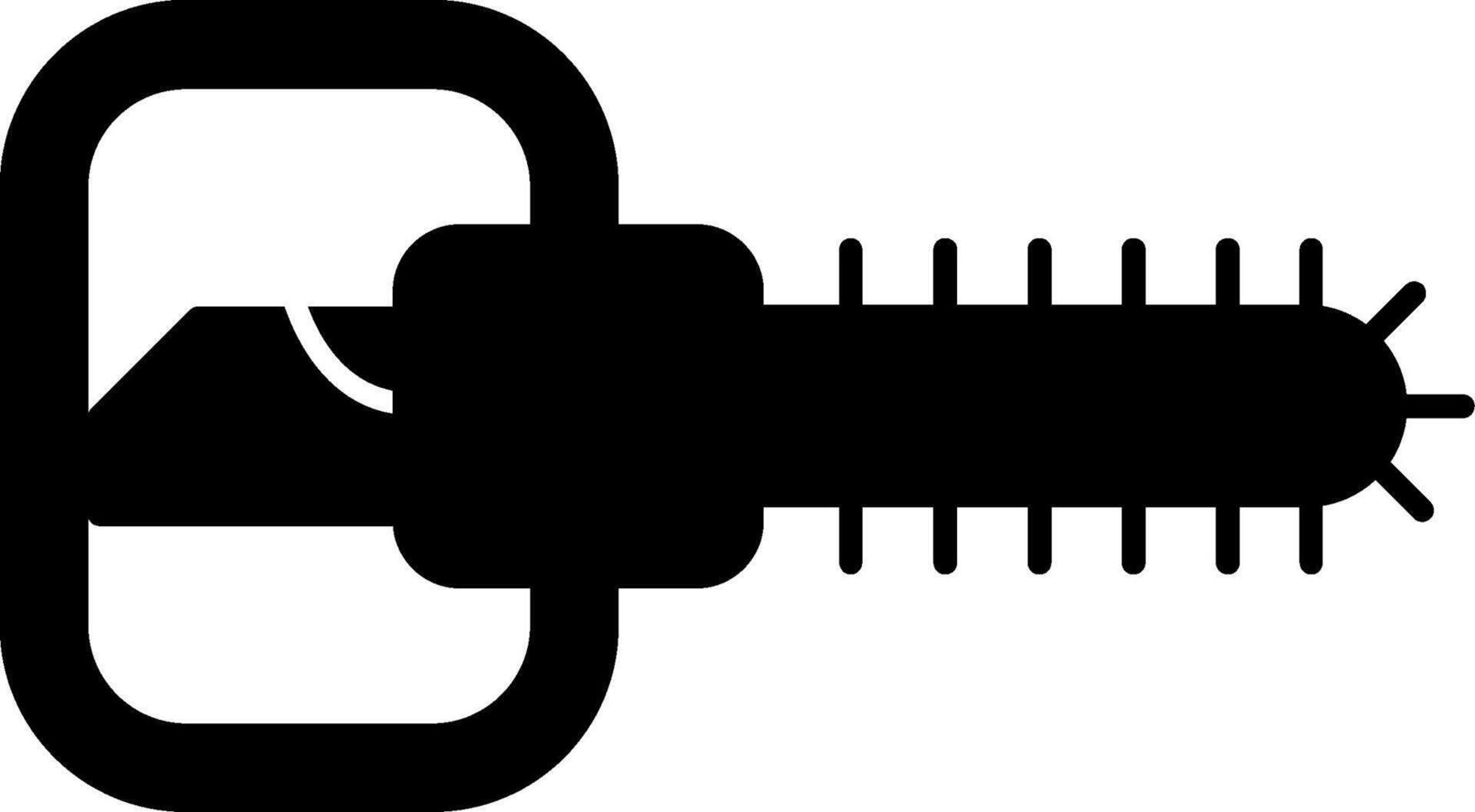 Chainsaw Glyph Icon vector
