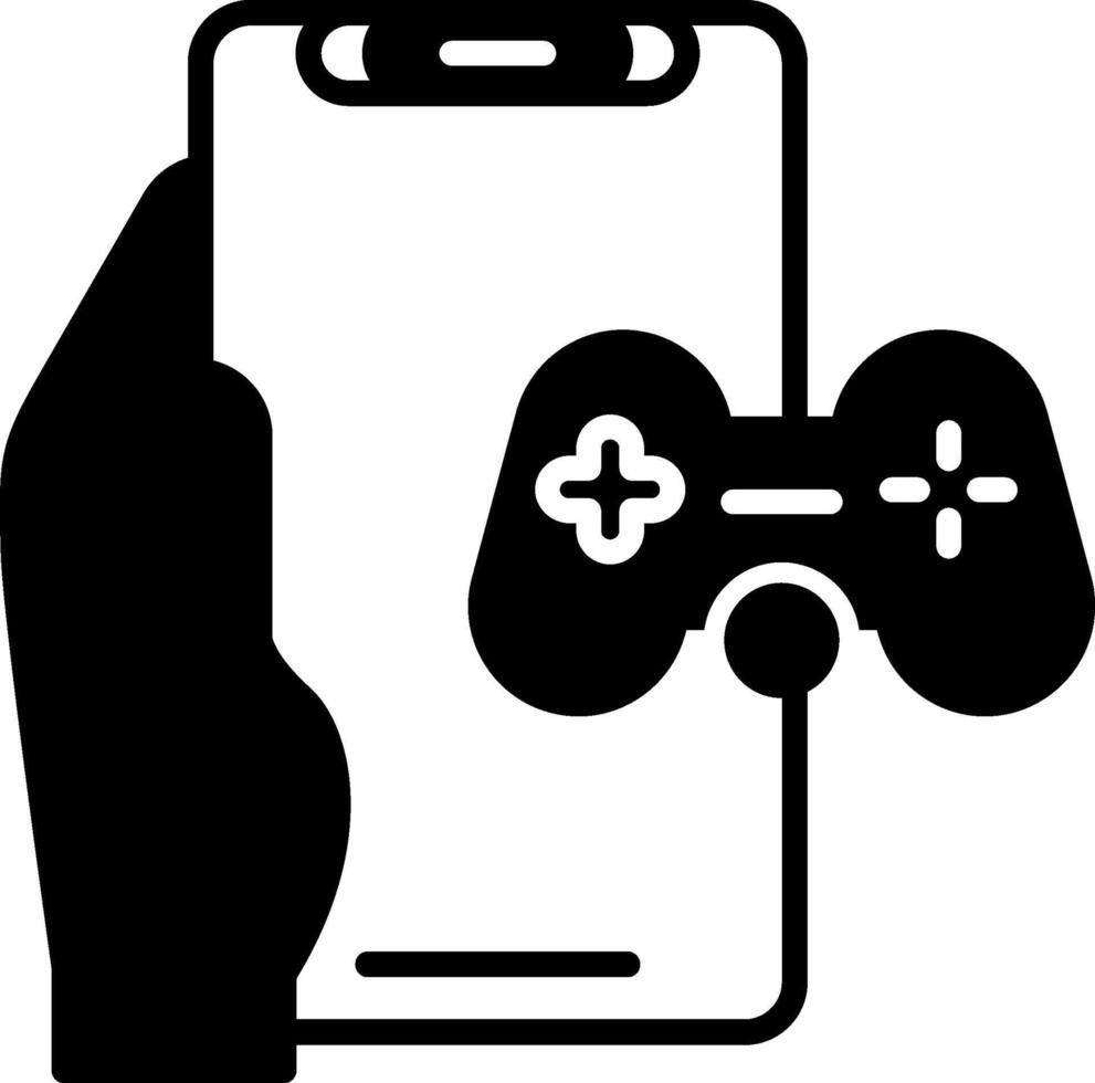 Gaming Glyph Icon vector