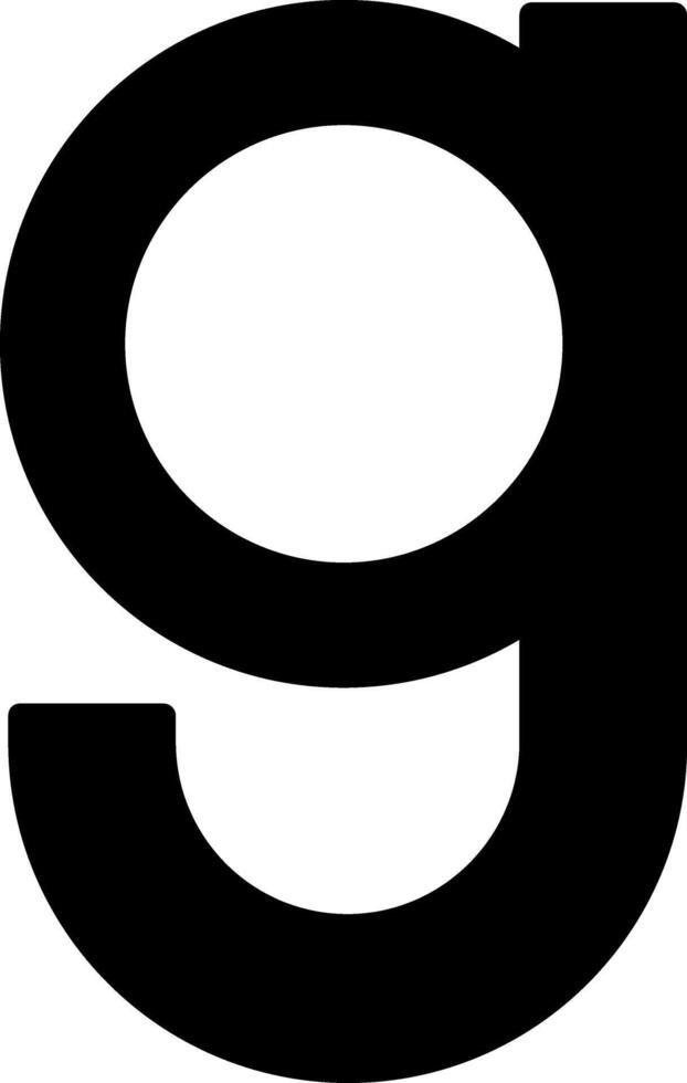 Small g Icon vector