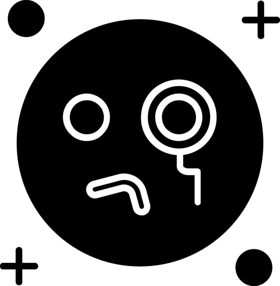 Monocle Glyph Icon vector