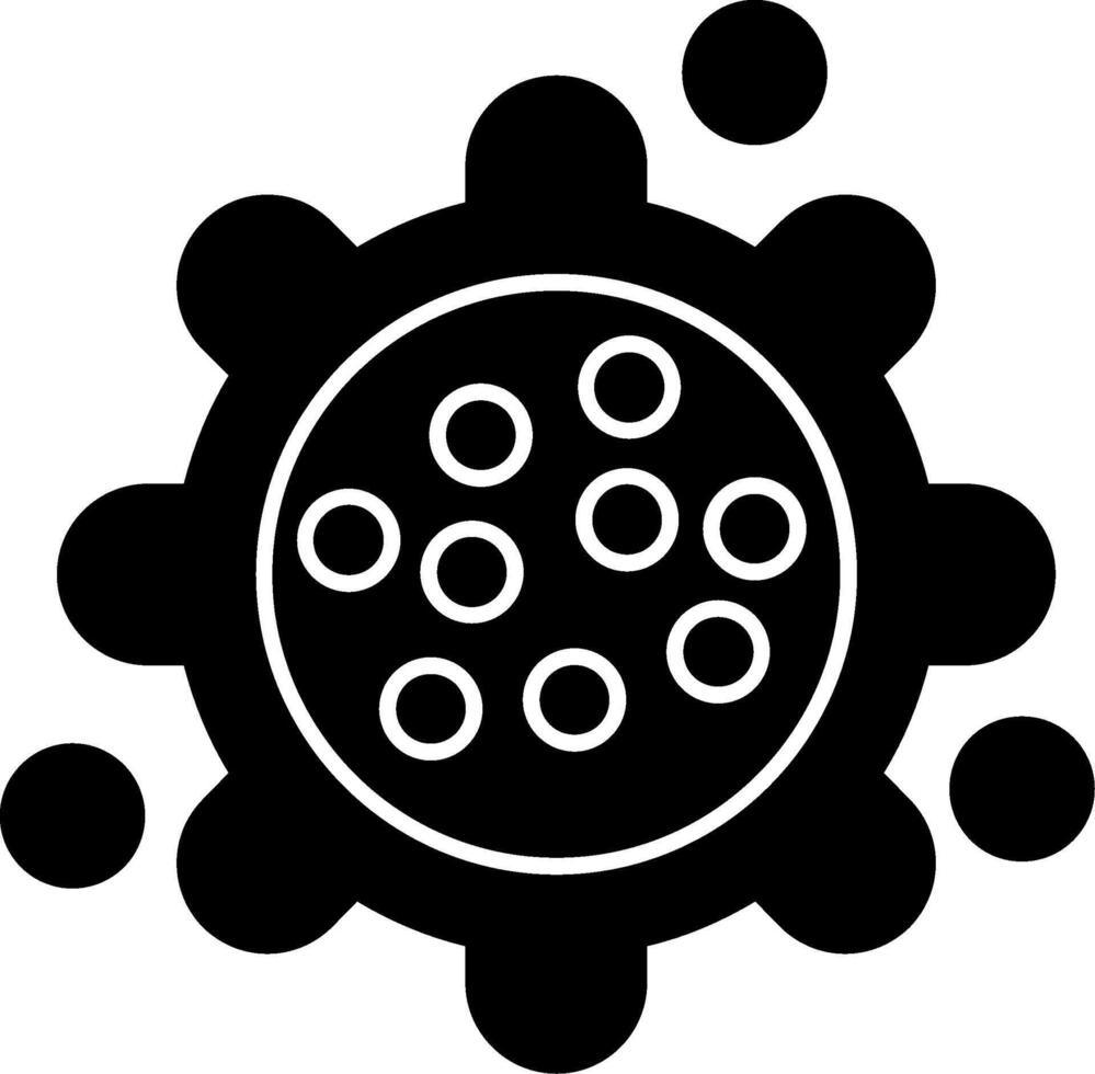 Pollen Glyph Icon vector