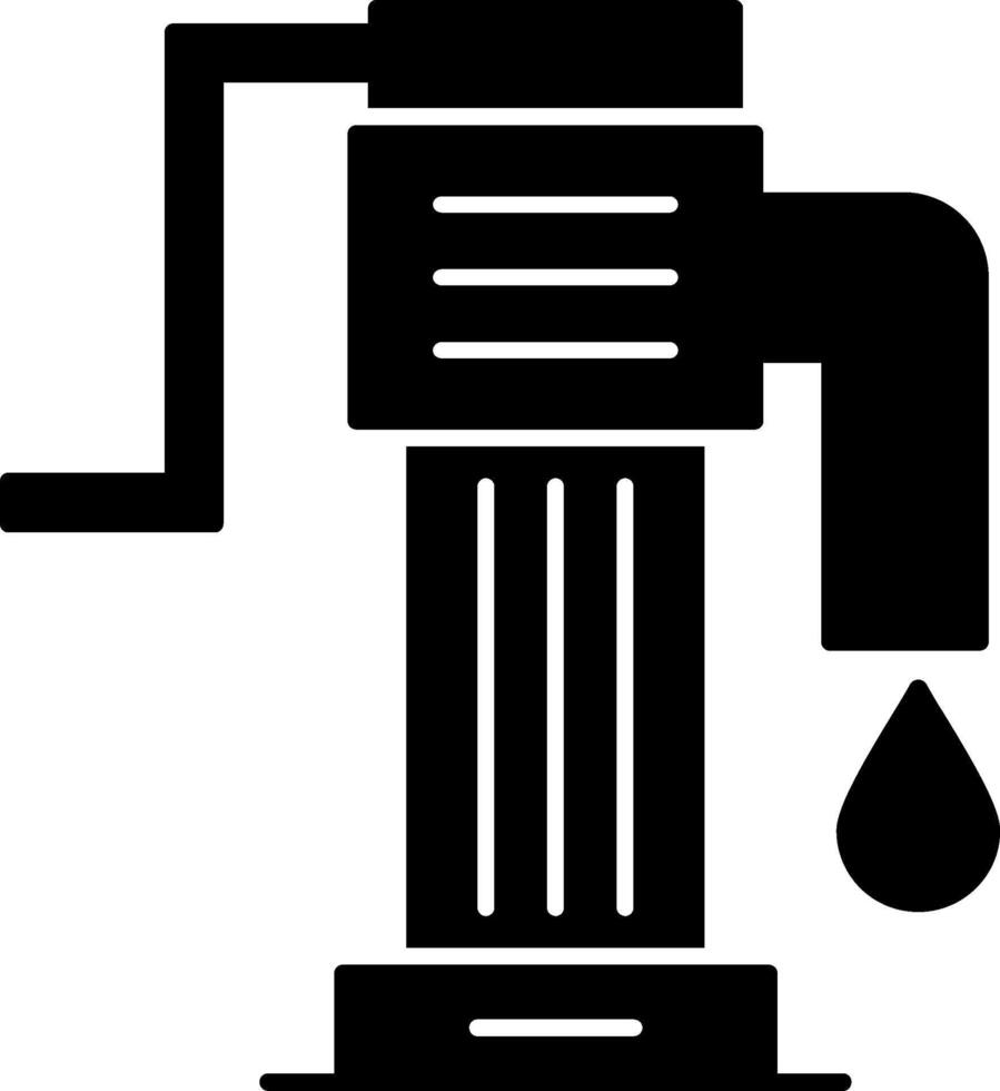 Water Pump Glyph Icon vector