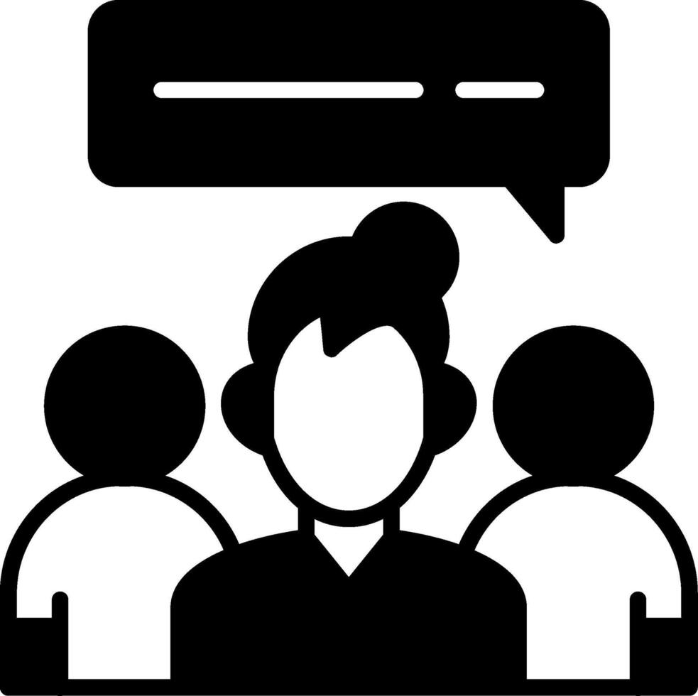 Mentor Glyph Icon vector