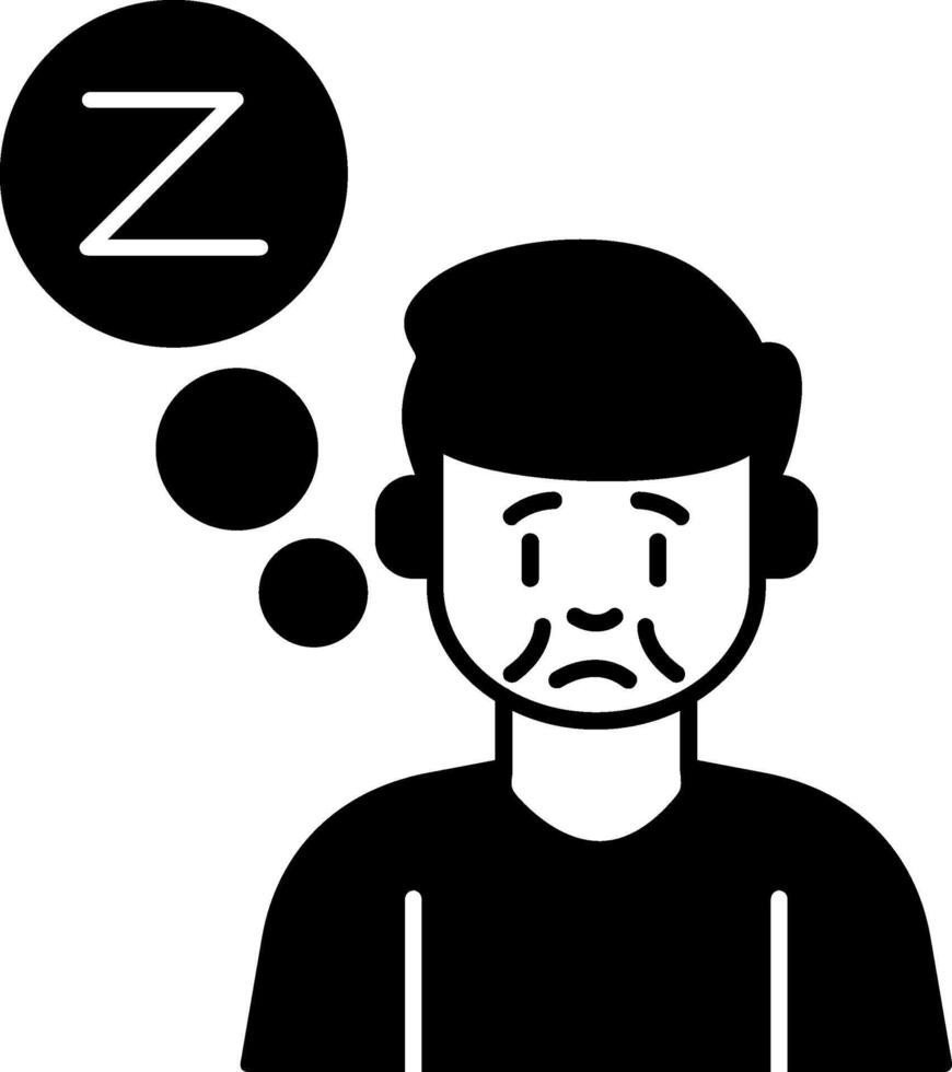 Insomnia Glyph Icon vector