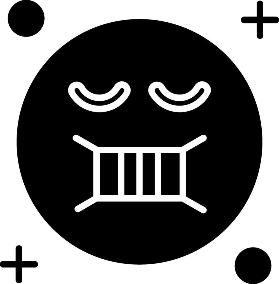 Face mask Glyph Icon vector