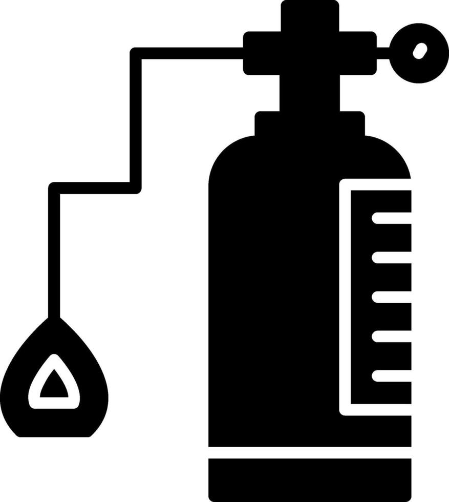 Oxygen Tank Glyph Icon vector