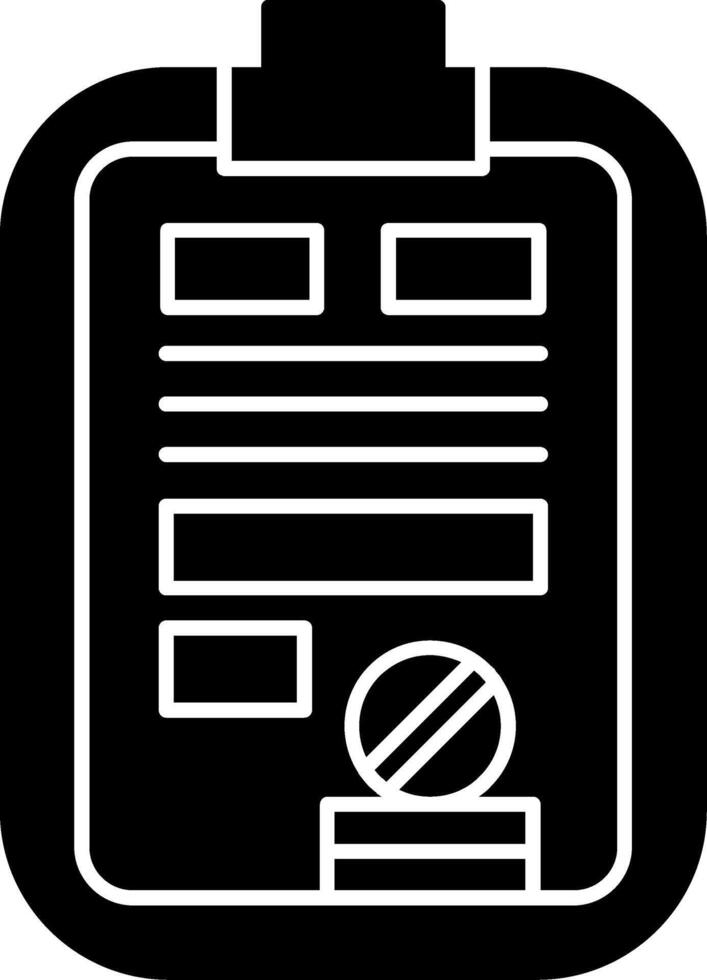 Schedule Glyph Icon vector