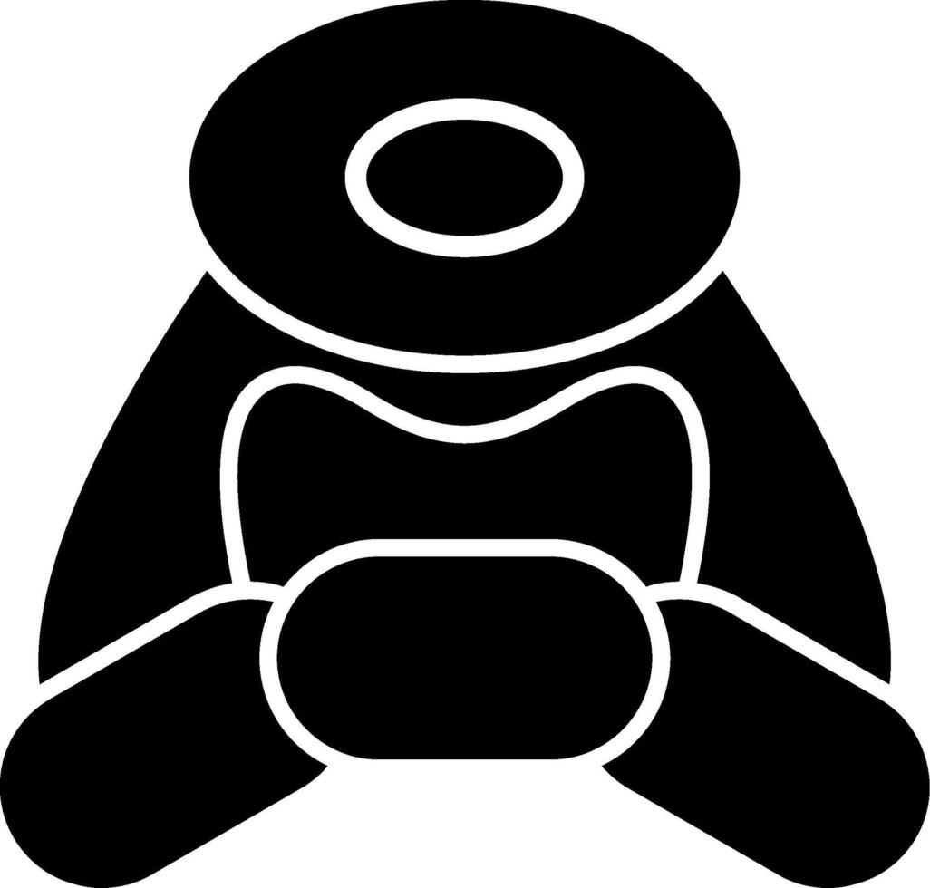 Oligodendrocyte Glyph Icon vector