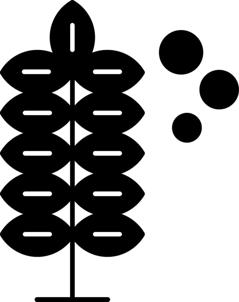 Pollen Allergy Glyph Icon vector