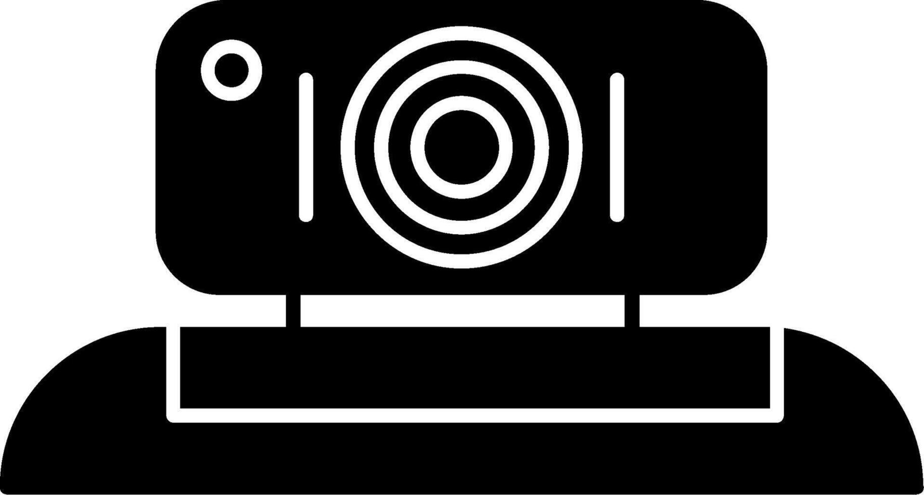 Webcam Glyph Icon vector