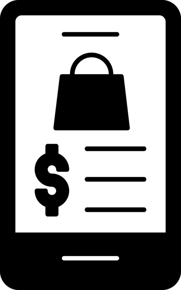OnGlyph Shopping Glyph Icon vector