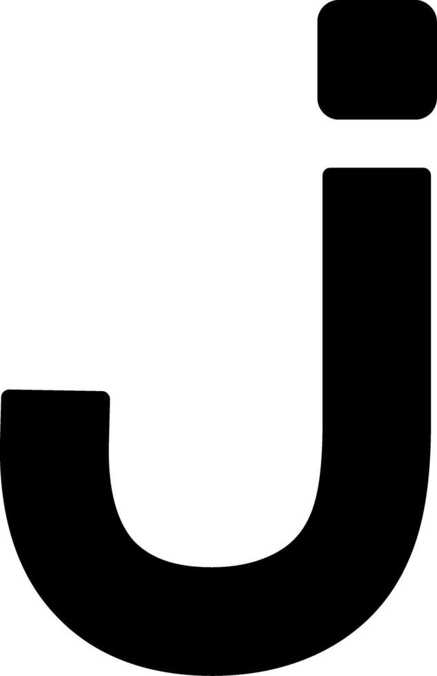 Small j Icon vector