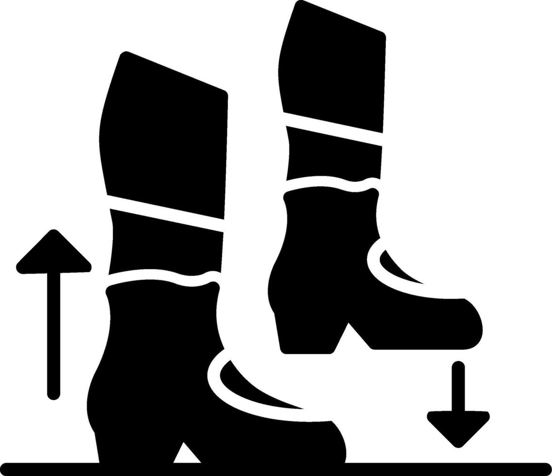 Step Glyph Icon vector