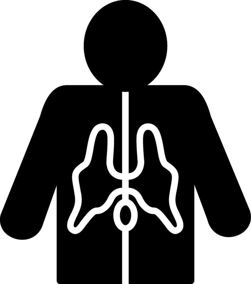 Spinal Cord Glyph Icon vector