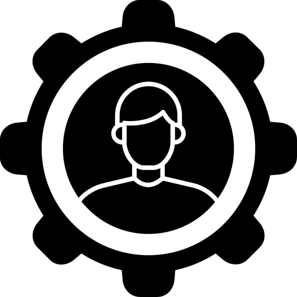 Customer Relationship Glyph Icon vector