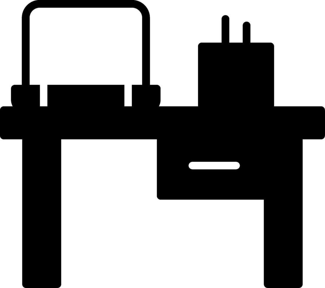 Workplace Glyph Icon vector