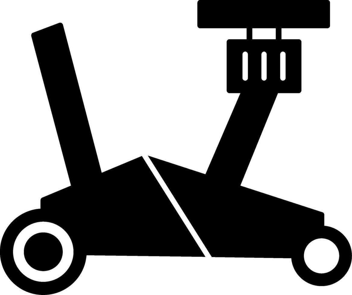 Car Jack Glyph Icon vector