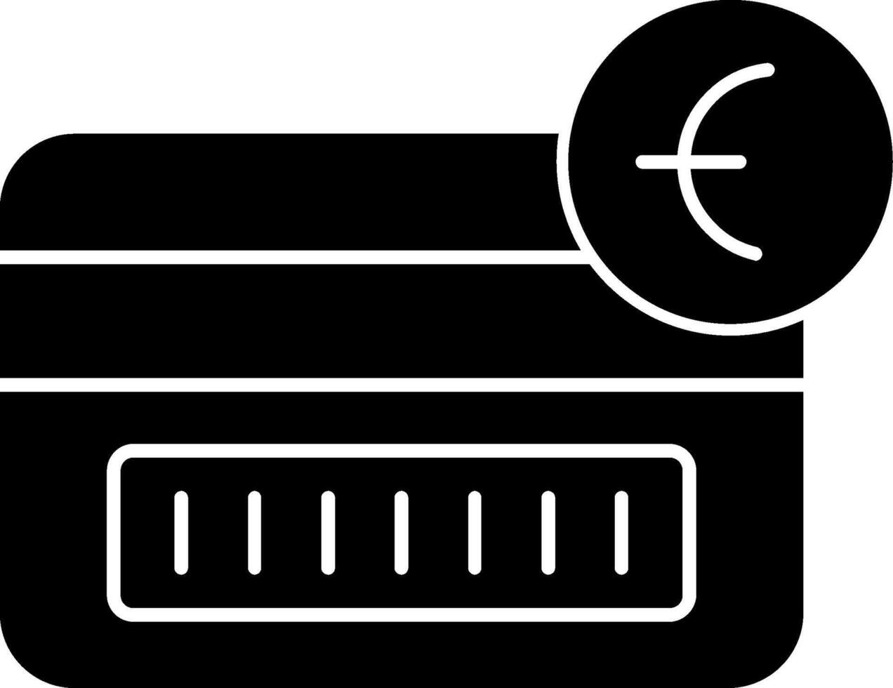 Tap To Pay Glyph Icon vector