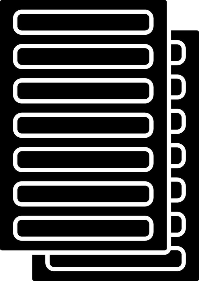 Daily Ledger Glyph Icon vector