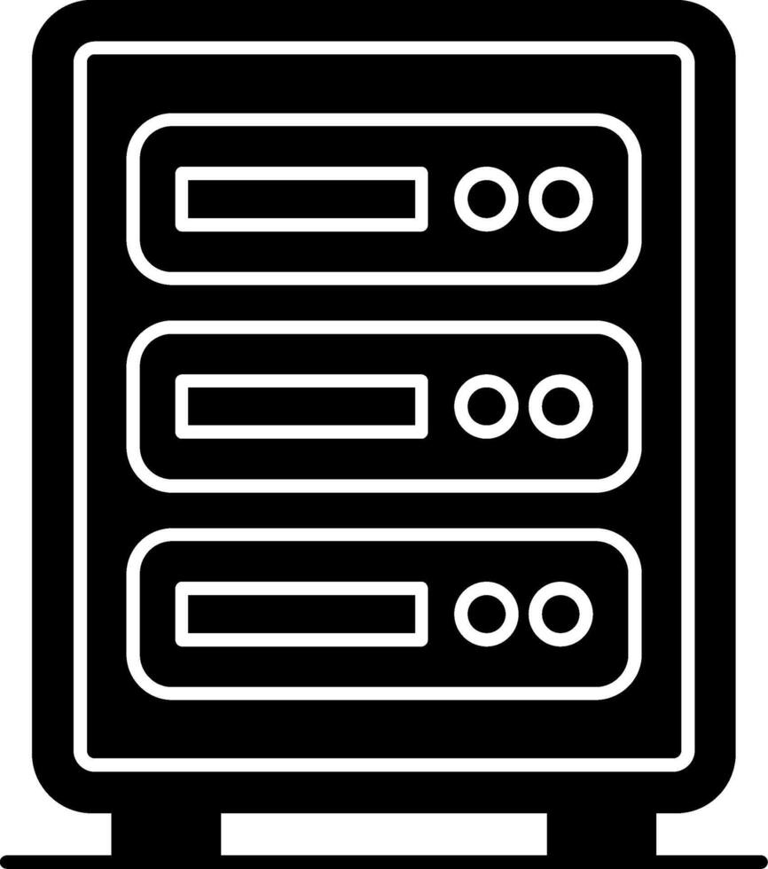 Server Glyph Icon vector