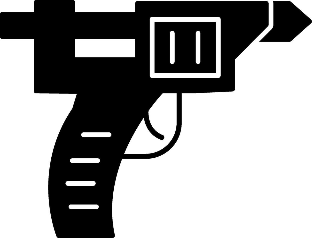 Glue Gun Glyph Icon vector