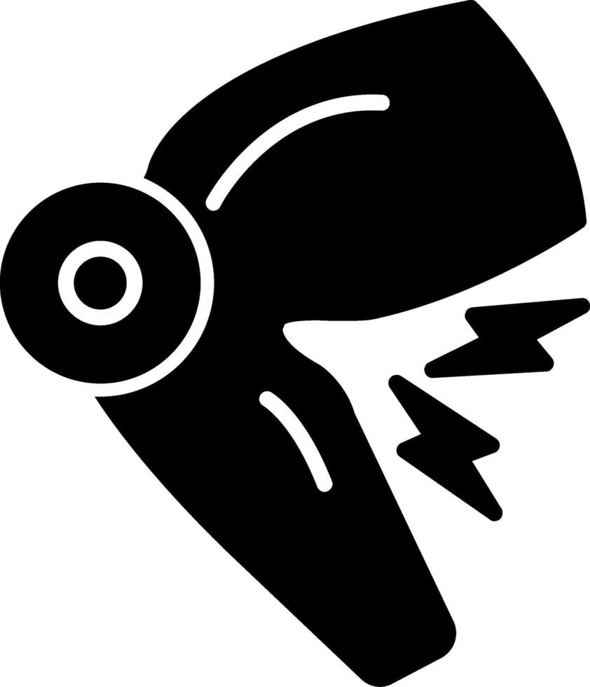 Knee Pain Glyph Icon vector